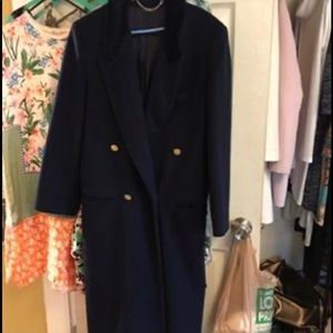 Navy wool coat
